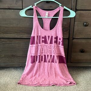 Under armor loose tank. (Never Back Down)